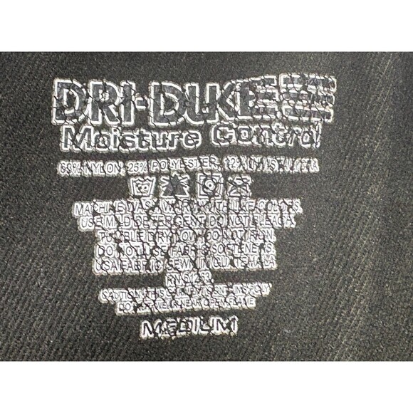 Dri-Duke Shirt Mens Olive Green Nylon Blend Moisture Control Long Sleeve Sz M - Picture 5 of 7